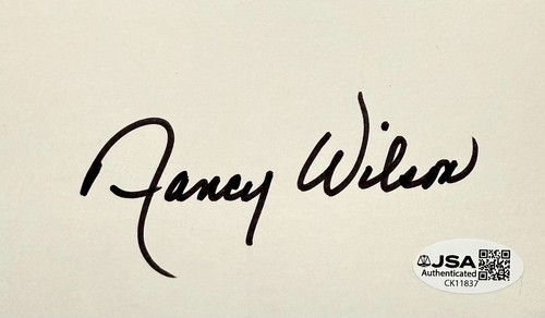 Nancy wilson autograph signed - wilson,
